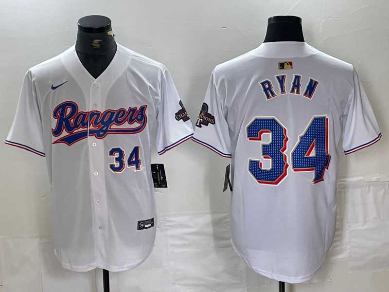 Men's Texas Rangers #34 Nolan Ryan Number White 2024 Gold Collection Limited Cool Base Jerseys,We sell and wholesale Men's Texas Rangers #34 Nolan Ryan Number White 2024 Gold Collection Limited Cool Base Jerseys on line form chian!